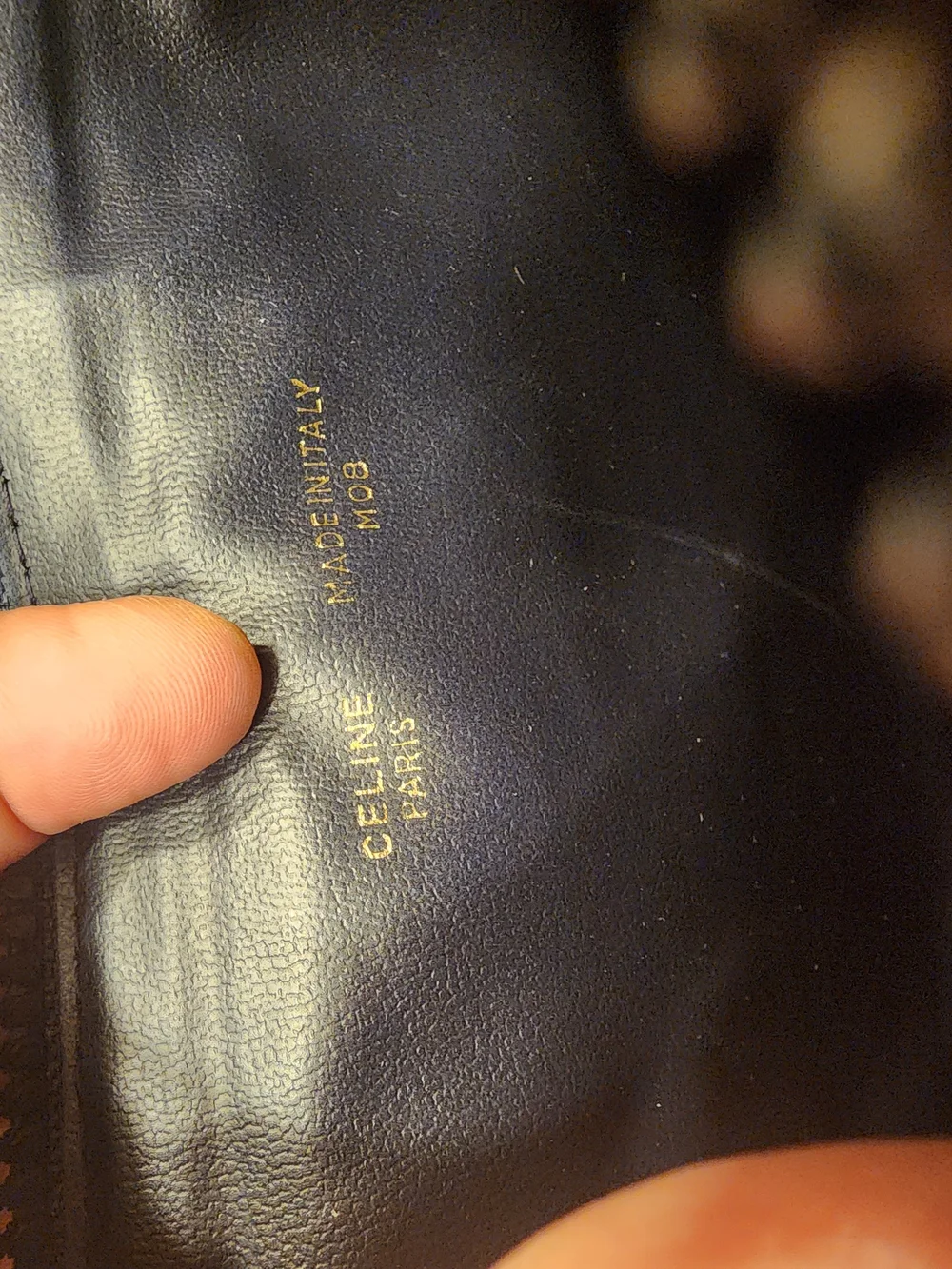 vintage item is a Celine C Macadam Horse Carriage Toiletry/Cosmetic Pouch,